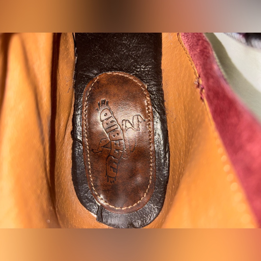 Freebird by Steven Wine Leather Buckle Strap Ankle Boots - Picture 7 of 13